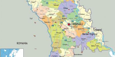 מפה של טירספול במולדובה